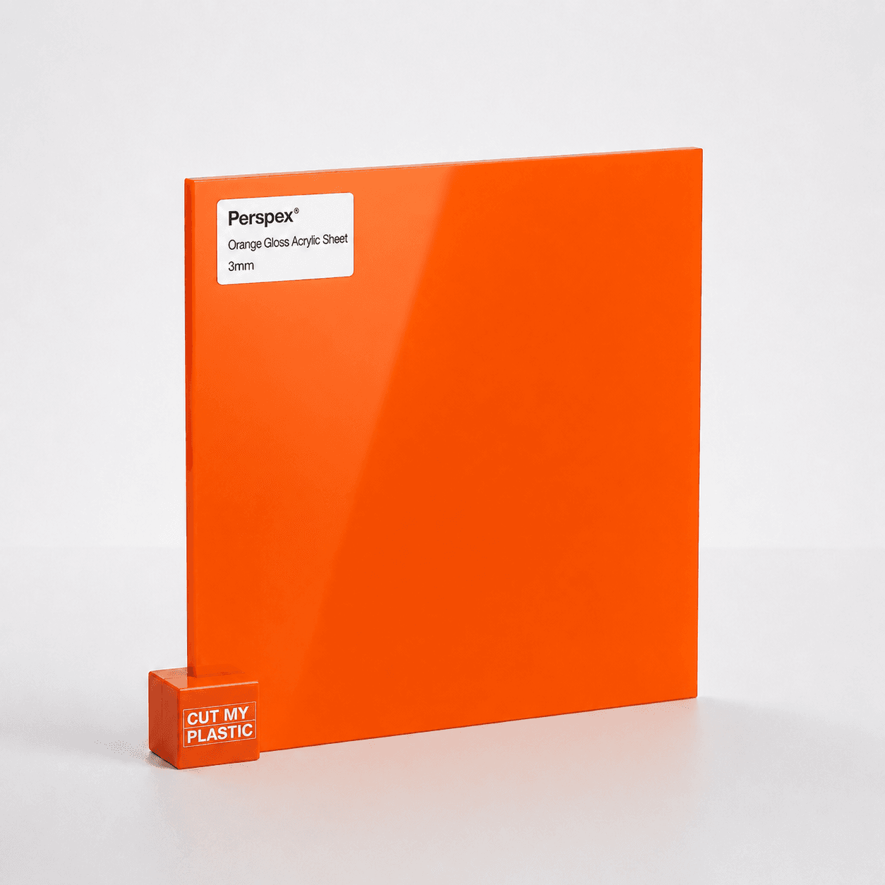 Orange Cast Acrylic Perspex Sheet