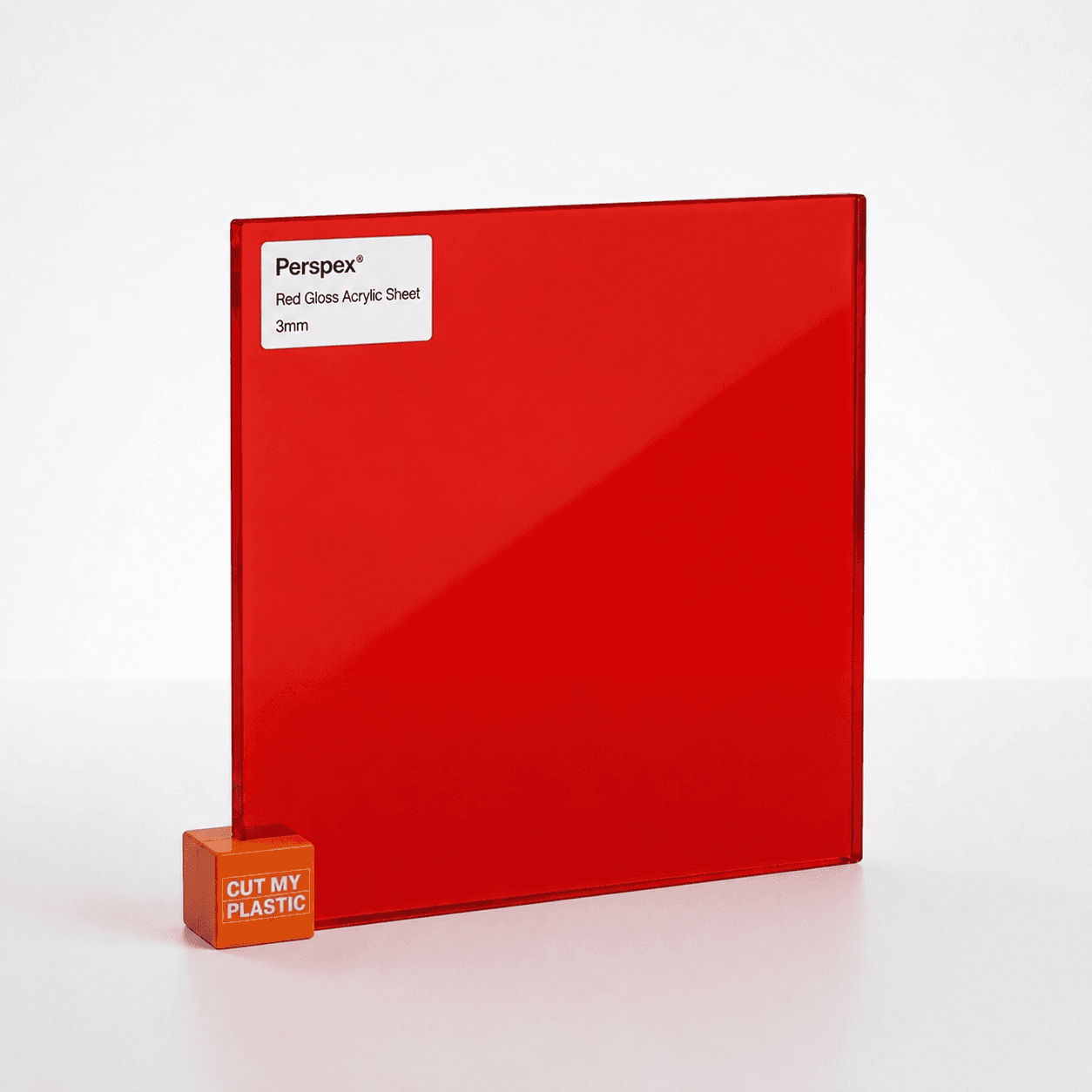 Red Cast Acrylic Perspex Sheet