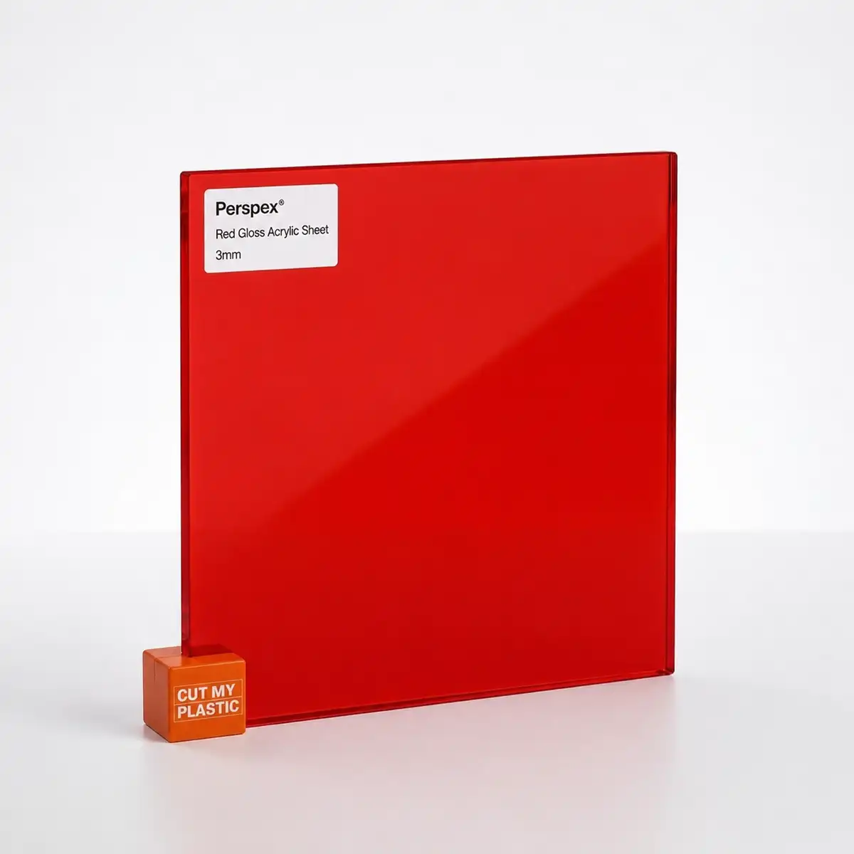 Red Cast Acrylic Perspex Sheet